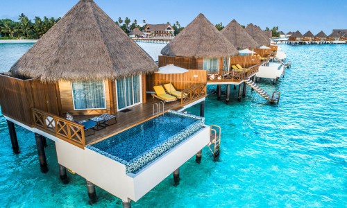 Over Water Sunset Pool Villa